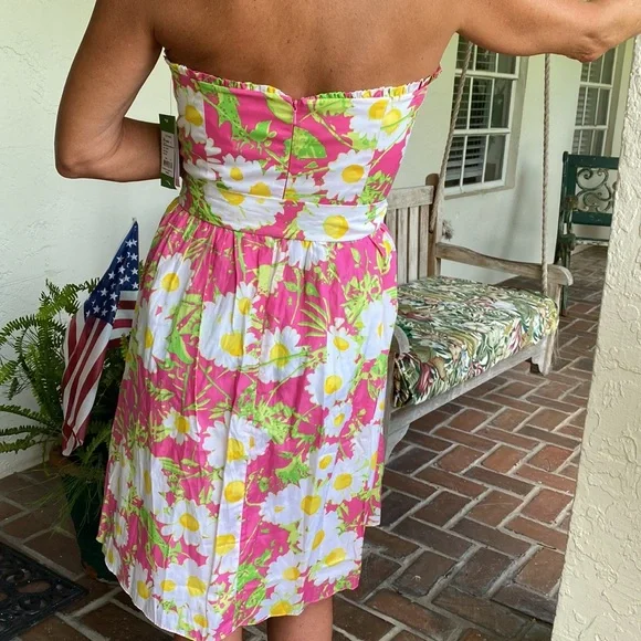 Lilly Pulitzer Strapless dress-size-10 - Picture 6 of 8